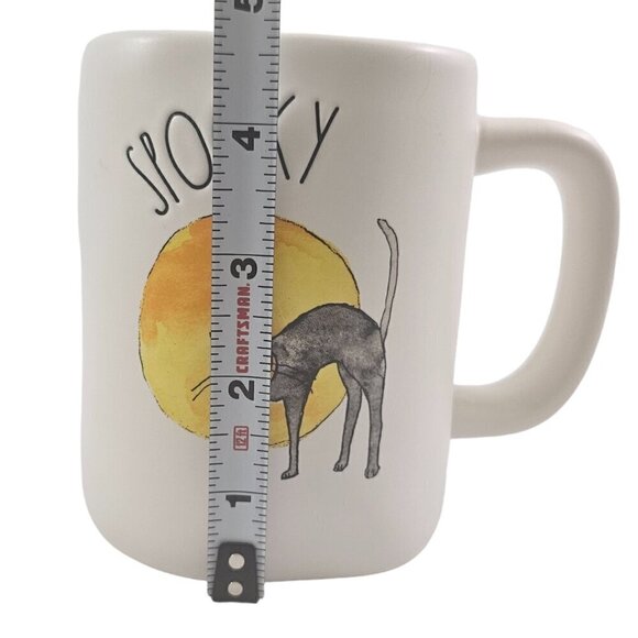 Rae Dunn Magenta Halloween Collection SPOOKY Cat 18 Oz Ceramic Mug Cup - Picture 8 of 16